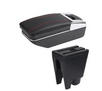 NANGAEBPPW Para Toyota Para Aygo BJ Caja De Apoyabrazos Coche Caja De Almacenamiento Accesorios Auto Interiores Retrofit(Una línea roja SIN USB)