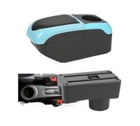 NANGAEBPPW Para Toyota Para Aygo X Caja Reposabrazos Piezas Retrofit Caja Almacenamiento Auto Soporte Brazo Elevable Detalles Interior(Negro Azul)