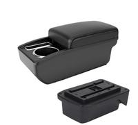 NANGAEBPPW Para TOYOTA Para Verso EZ Caja Reposabrazos Coche Consola Central Caja Almacenamiento Con Portavasos(A2 línea negra Sin USB)