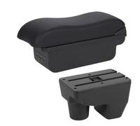 NANGAEBPPW Para Toyota Para Yaris Para Elegant 2021-2024 Apoyabrazos Para Coche Caja Almacenamiento Recambios Retrofit Reposabrazos(B2 línea negra 3USB)