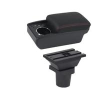 NANGAEBPPW Para Toyota Para Yaris Para Vitz Hatchback 5 Puertas 1998-2007 2008 2009 2010 2011 Reposabrazos Auto Reposabrazos Central(B1 Negro rojo 3USB)