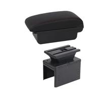 NANGAEBPPW Para Vauxhall Para Opel Para Adam Para Astra J H G Para Corsa D C GTC Para Mokka X Caja De Descansabrazos Para Coche Consola Central(B1 Negro rojo 3USB)