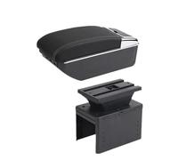 NANGAEBPPW Para Vauxhall Para Opel Para Adam Para Astra J H G Para Corsa D C GTC Para Mokka X Caja De Descansabrazos Para Coche Consola Central(C3 línea blanca 7USB)