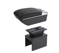 NANGAEBPPW Para Vauxhall Para Opel Para Adam Para Astra J H G Para Corsa D C GTC Para Mokka X Caja De Descansabrazos Para Coche Consola Central(D1 línea roja 7USB)