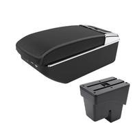 NANGAEBPPW Para WR-V Para Fit Para Jazz 3 Auto Reposabrazos 2014-2020 Caja De Almacenamiento Accesorios Auto Piezas De Renovación Interior(A3 Negro blanco 7USB)
