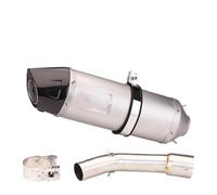 NANGAEBPPW Para Y&amaha Fazer FZ1 FZ1N FZ1000 FZ 1 1N 1000 2006 2007 2008 2009-2015 Tubo De Escape De Motocicleta Con Silenciador Deslizante(Style C)