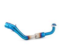NANGAEBPPW Para Y&amaha NVX Para AEROX NVX155 Para AEROX155 2016 2017 2018 2019 2020 2021 Tubo De Escape Para Motocicleta De 51 Mm Colector De Acero Inoxidable(Azul)