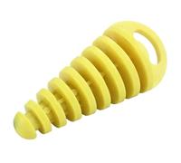 NANGAEBPPW Protector De Tubo De Escape Para Motocicleta Motocross Tapón De Purga De Aire De Goma Silenciador De Tapón De Lavado(Amarillo)