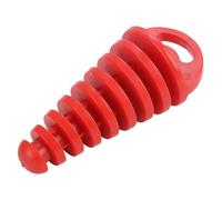 NANGAEBPPW Protector De Tubo De Escape Para Motocicleta Motocross Tapón De Purga De Aire De Goma Silenciador De Tapón De Lavado(ROJO)
