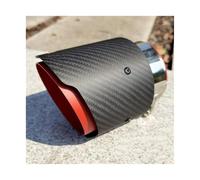 NANGAEBPPW Punta De Escape Decorativa De Fibra De Carbono Mate Para Mazda CX-5 CX-4 CX-3 Para Axela Para ATENZA(ROJO)