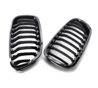 NANGAEBPPW Rejilla Delantera Kidney Negro Brillante Doble Lámina Grille Para 5 Series F10 F11 F18 2010-2017 Línea Rejillas Deportivas(Single)