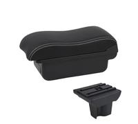 NANGAEBPPW Reposabrazos Auto Para Perodua Para Aruz Consola Central Interior Caja Almacenamiento Reposabrazos Accesorios Auto(C3 Negro blanco SIN USB)