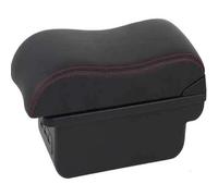 NANGAEBPPW Reposabrazos Central Interior Para Opel Para Corsa E 2014 2015 2016 2017 2018 2019 Compartimento De Almacenamiento.(B1 Negro rojo 3USB)