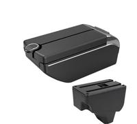 NANGAEBPPW Reposabrazos Central Para Peugeot 2008 Reposabrazos Central Para Peugeot 208 2019-2024 Caja De Almacenamiento Piezas De Reequipamiento(B2 Línea negra 7USB)