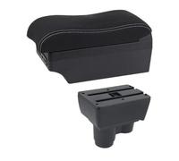 NANGAEBPPW Reposabrazos Central Para R&enault Para Duster Para Dacia Para Duster 2019-2023 Compartimento De Almacenamiento Con Doble Capa Y USB(Línea Blanca E2)