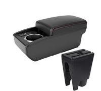 NANGAEBPPW Reposabrazos Para Citroën C1 Almacenamiento Central Interior Para Auto Con USB Y Portavasos(B1 Negro rojo 6USB)
