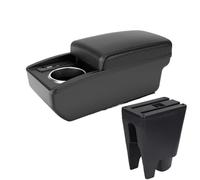 NANGAEBPPW Reposabrazos Para Peugeot 107 Caja De Almacenamiento Central Interior Para Auto Con USB Y Portavasos(B2 Línea negra 6USB)