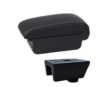 NANGAEBPPW Reposabrazos Para Seat Para Ibiza Para Ibiza MK4 IV 6J 2008 2009 2010 2011-2017 Diseño Interior Consola Caja Almacenamiento Reposabrazos(B3 Negro blanco 3USB)