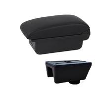 NANGAEBPPW Reposabrazos Para Seat Para Ibiza Para Ibiza MK4 IV 6J 2008 2009 2010 2011-2017 Diseño Interior Consola Caja Almacenamiento Reposabrazos(B2 línea negra 3USB)