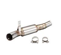 NANGAEBPPW Silenciador De Conexión Para Tubo De Escape Central De Motocicleta Línea Racing Para Benelli Para Leoncino 500 BJ500 Accesorios Modificados(Plata)