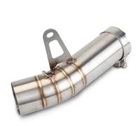 NANGAEBPPW Silenciador De Escape Deslizante Para Motocicleta Tubo De Conexión Central Para B&MW S1000RR S1000 RR 2008 2009 2010 2011 2012 2013 2014