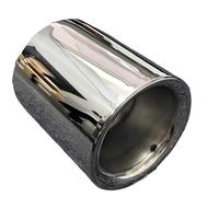 NANGAEBPPW Silenciador De Escape Para Coche Punta De Escape De Acero Inoxidable Con Embellecedor Cromado Para Mazada CX-5 CX4 CX3 CX7 CX8(Plata)