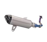 NANGAEBPPW Silenciador De Escape Para Motocicleta Para Y&amaha Para XMAX250 Para XMAX 300 Para XMAX300 250 Tubo Delantero De Acero Inoxidable(Style E)