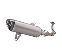 NANGAEBPPW Silenciador De Escape Para Motocicleta Para Y&amaha Para XMAX250 Para XMAX 300 Para XMAX300 250 Tubo Delantero De Acero Inoxidable(Style F)