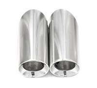 NANGAEBPPW Silenciador De Tubo De Escape De Acero Inoxidable Para Serie 3 320i 330i 325i 2018 2019 2020 Accesorios Para Automóviles(Plata,1 par)
