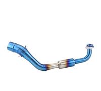 NANGAEBPPW Sistema De Escape De Motocicleta Color Azul Con Colector Intermedio Deslizante Para Y&amaha NVX 155 125, NVX155 Para AeroX155(ESTILO 2)