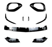 NANGAEBPPW Spoiler Labio Paragolpes Delantero Divisor Cuchilla Viento para Mercedes para Benz Clase C W206 C200 C260 2022-2024(Negro Brillante)