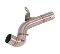 NANGAEBPPW Tubo De Escape De Motocicleta De Acero Inoxidable Con Conexión Central Para B&MW F750GS F850GS F 750 850 GS 2018 2019 2020 2021(Plata)