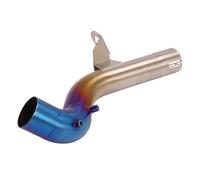 NANGAEBPPW Tubo De Escape De Motocicleta De Acero Inoxidable Con Conexión Central Para B&MW F750GS F850GS F 750 850 GS 2018 2019 2020 2021(Medio azul)