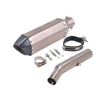 NANGAEBPPW Tubo De Escape Deslizante Para Y&amaha Para Tricker XG250 XT250 XG 250 2004-2008 Conector Adaptador De Silenciador(Style E)