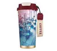 nanger Chemical Periodic Table - Taza de café aislada de acero inoxidable 316 con tapa a prueba de fugas, mantiene caliente o frío