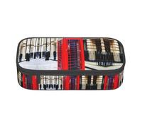 nanger Estuche para lápices con impresión de cabina de teléfono, bolsa de gran capacidad, organizador de papelería estética con cremallera