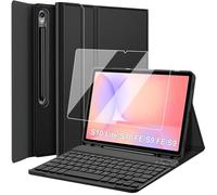 Nanhent Funda para teclado con protector de pantalla para Samsung Galaxy Tab S10 FE/ S9 FE 5G de 10.9 pulgadas / Tab S9 de 11 pulgadas con soporte para bolígrafo S, teclado Bluetooth inalámbrico