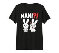 Nani? Funny Chibi Anime Bunny Kawaii Manga Comedia Camiseta Premium