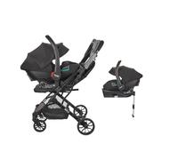 Nania Myla - Cochecito combinado 2 en 1 compacto y ligero de 0 a 4 años (22 kg máximo) con asiento de coche Rimini Nania 40-87 cm - (0-13 kg) protección lateral + base isofix