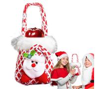 Nankoyal Bolsas de Dulces de Navidad,Decoración Del Hogar Reutilizable De Papá Noel Con Asa,Bolsas De Adviento Navideñas | Para Halloween Víspera De Acción De Gracias Víspera De Año Nuevo Vacaciones
