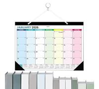 Nankoyal Calendario mensual 2026-2027, calendario de planificación de enero de 2026 a junio de 2027, suministros de planificación del hogar fáciles de usar para recordatorios de eventos festivos