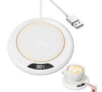 Nankoyal Calentador De Tazas De Café,3 Niveles De Temperatura Y 20w De Potencia | Dispositivo Eléctrico para Cocina Mesa Bar Y Hogar,Regalo Hogar Comedor Bar Casa