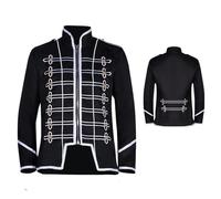 Nankoyal Disfraz de príncipe para hombre - Conjunto de trajes de príncipe real - Disfraz de carnaval gótico para el Día del Libro para espectáculo de escenario de juego de rol