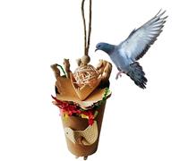 Nankoyal Juguete para masticar pájaros para mascotas, juguete interactivo para colgar, suministros creativos de entretenimiento para conure, cacatúa, lorito