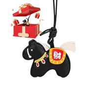 Nankoyal Llavero con colgante - de de joyería con símbolo | Colgante de llavero del año chino | para novia, familia, amigos, parejas, hermanas, madre, mochila, para teléfono, Negro