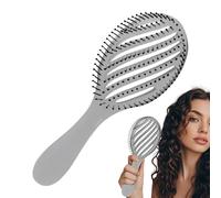 Nankoyal para el cabello Desengador, despectivo para cabello rizado | Pincel de cabello de peine con ventilación curvada - Secado de soplado más rápido, suavizado de la herramienta de estilo de peine