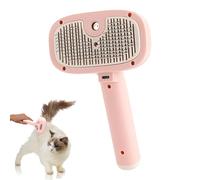 Nankoyal Peine de vapor para gatos, peine de cepillo de vapor para gatos - Peine de aseo para cachorros | Cepillo grande del Massager del perro que mantiene la manija ergonómica lisa del pelo medio