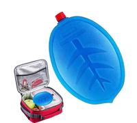 Nankoyal Pequeña caja de hielo - Bolsa de hielo enfriadora de bebidas para camping - Accesorios de viaje portátiles a prueba de fugas para camping, pesca y envío