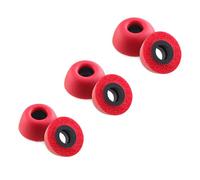 NANLANFAN Almohadillas de espuma de repuesto para auriculares inalámbricos Nothing Ear/Nothing Ear (a) / CMF Buds Pro 2 / CMF Buds 2 Plus/CMF Buds 2a, máxima comodidad, 3 pares (S/M/L, rojo)