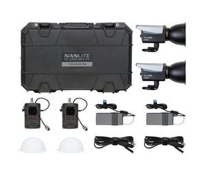 Nanlite FC-120B Kit de iluminación 2KIT-PT con 2 focos de reportaje y estudio